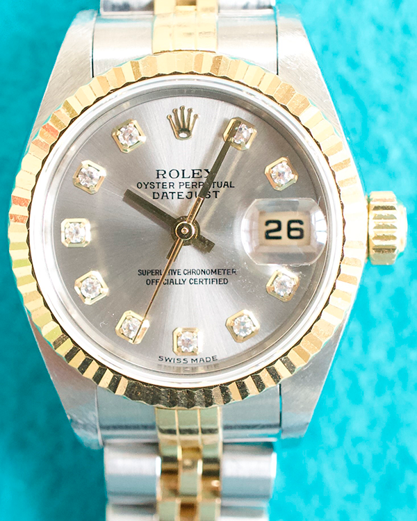 2002 (Y Serial) Rolex Lady-Datejust 26MM Silver Dial Two-Tone Jubilee Bracelet (69173)