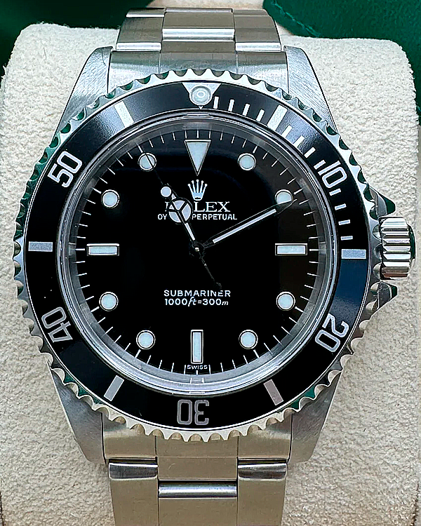 Rolex Submariner No-Date 40MM Black Dial Oyster Bracelet (14060)