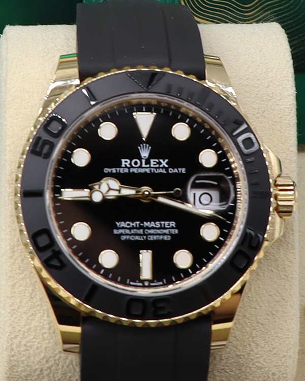 2024 Rolex Yacht-Master 42MM Black Dial Oysterflex Strap (226658)