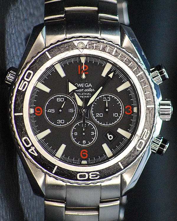 Omega Seamaster Planet Ocean Chronograph 45.5MM Black Dial Steel Bracelet (2210.51.00)