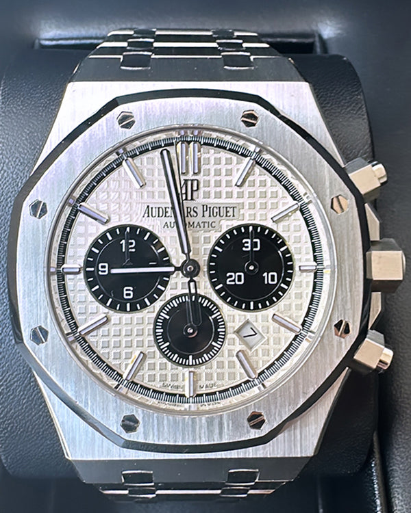 2019 Audemars Piguet Royal Oak Chronograph 41MM Silver Dial Steel Bracelet (26331ST.OO.1220ST.03)