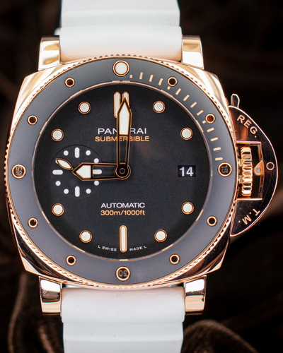 2022 Panerai Luminor Submersible L.E. 42MM Black Dial Rubber Strap (PAM01164)