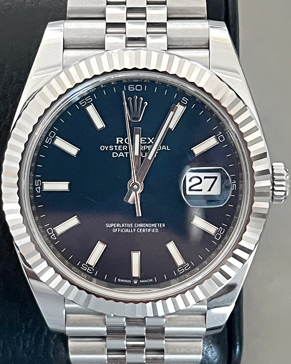 2021 Rolex Datejust 41MM Blue Dial Jubilee Bracelet (126334)