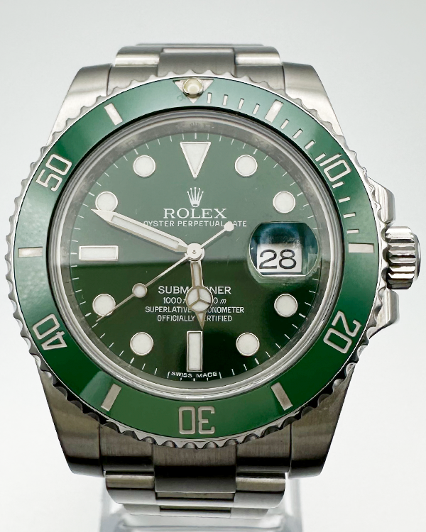 2015 Rolex Submariner Date “Hulk” 40MM Green Dial Oyster Bracelet (116610LV)