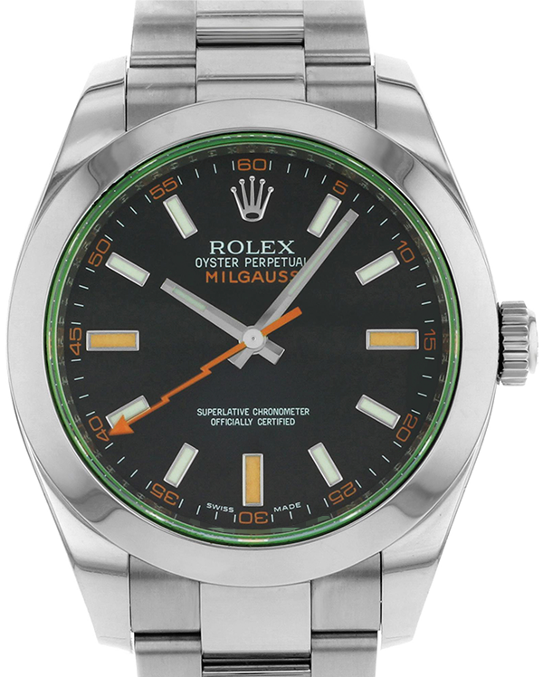 2010 Rolex Milgauss 40MM Black Dial Oyster Bracelet (116400GV)