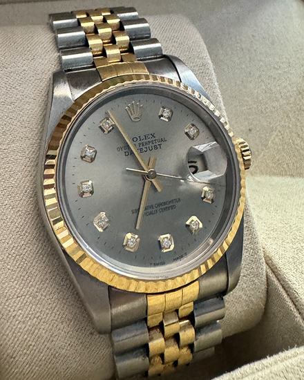 Rolex Datejust 36MM Aftermarket Grey Dial Two-Tone Jubilee Bracelet (116233)