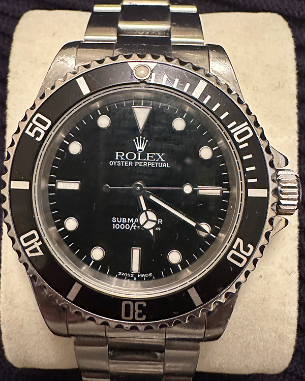 2000 (P Series) Rolex Submariner No-Date 40MM Black Dial Steel Bracelet (14060)