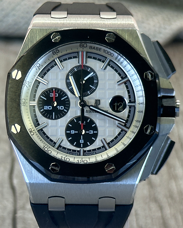 2012 Audemars Piguet Royal Oak Offshore Chronograph 44MM Silver Dial Rubber Strap (26400SO.OO.A002CA.01.A)