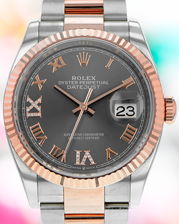 Rolex Datejust 36MM Grey Dial Two-Tone Oyster Bracelet (126231)