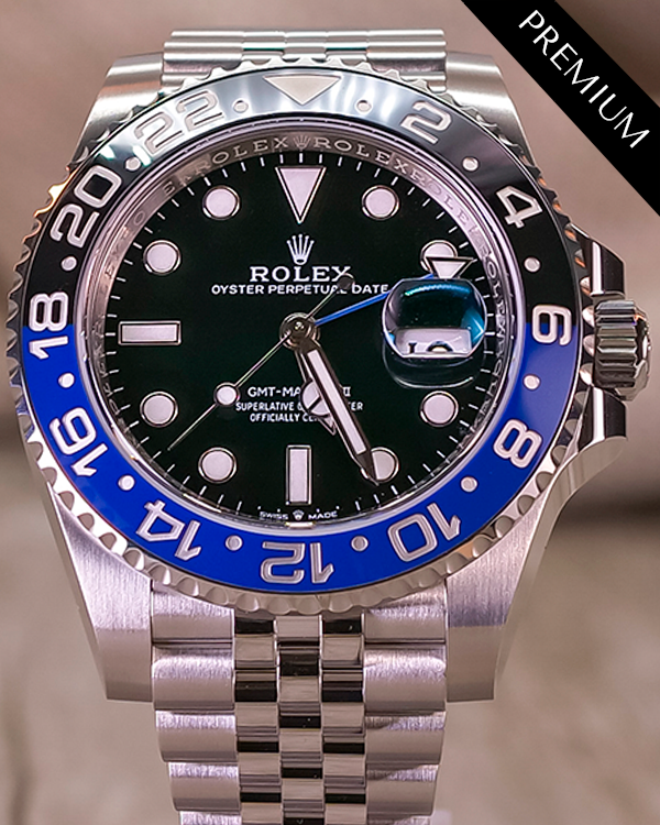 2023 Rolex GMT-Master II "Batgirl" 40MM Black Dial Oystersteel Jubilee Bracelet (126710BLNR)