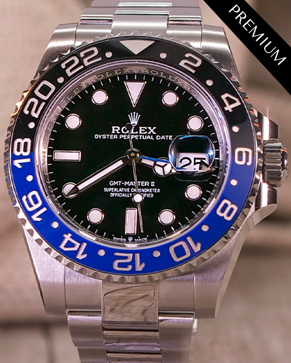 2023 Rolex GMT-Master II "Batman" 40MM Black Dial Oyster Bracelet (126710BLNR)