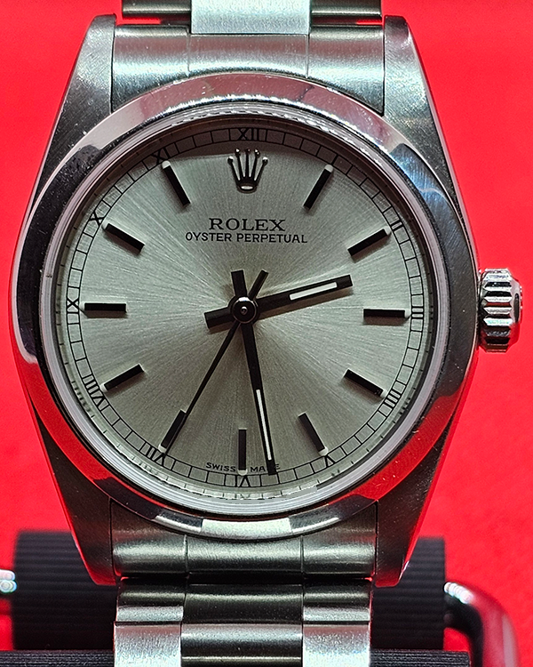 2000 (K Serial) Rolex Oyster Perpetual 31MM Silver Dial Oyster Bracelet  (77080)