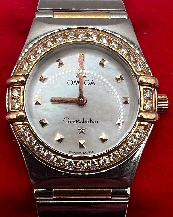 2007 Omega Constellation Ladies 23MM Quartz White Dial Two-Tone Bracelet (1368.71.00)