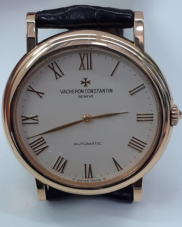 Vacheron Constantin Historiques Vintage 35MM Silver Dial Leather Strap (43039)