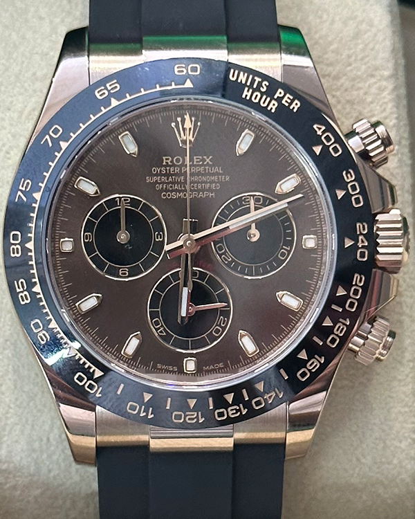 2022 Rolex Cosmograph Daytona 40MM Chocolate Dial Oysterflex Strap (116515LN)