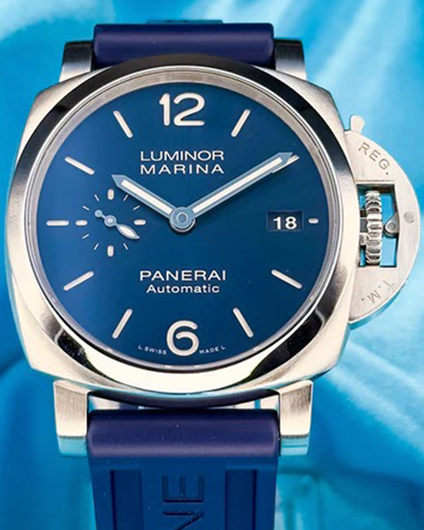 2021 Panerai Luminor Marina 1950 3 Days 42MM Blue Dial Rubber Strap (PAM01393)