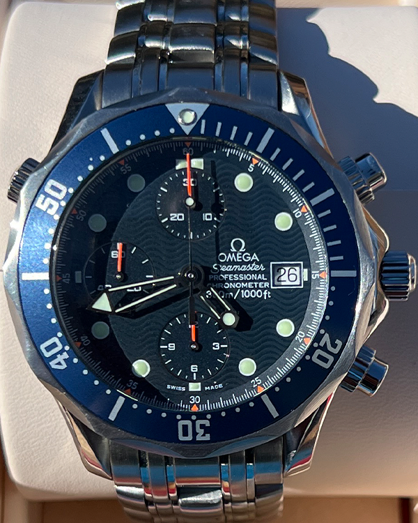 2005 Omega Seamaster Diver 300M 41MM Blue Dial Steel Bracelet (2599.80.00)