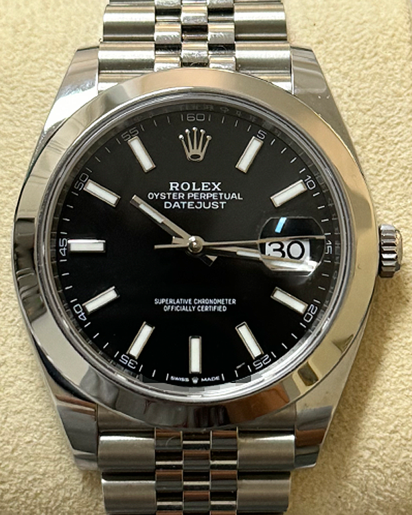 2024 Rolex Datejust 41MM Black Dial Jubilee Bracelet (126300)