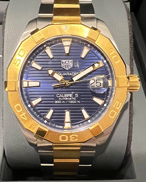 No Reserve - 2020 TAG Heuer Aquaracer 41MM Steel and 18K Yellow