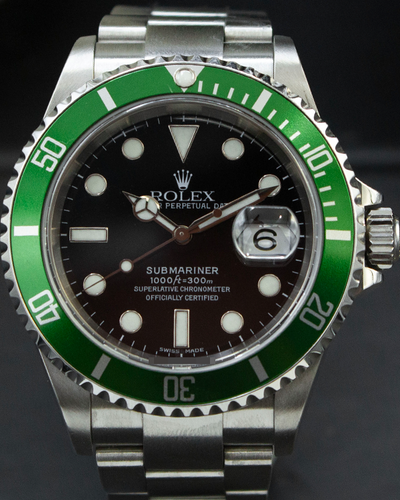 Rolex Submariner Date "Kermit" 40MM Black Dial Oyster Bracelet (16610LV)