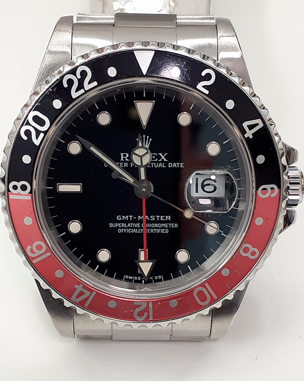 1997 (U Serial) Rolex GMT-Master "Coke" 40MM Black Dial Steel Bracelet (16700)