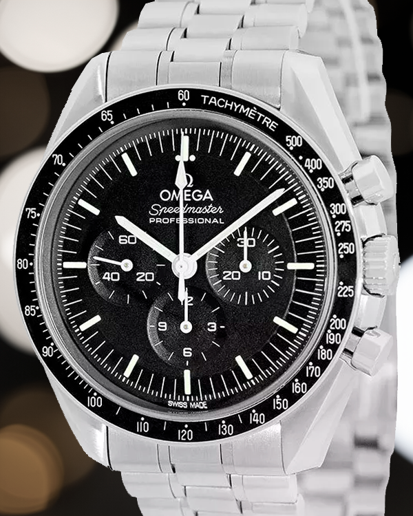 2023 Omega Speedmaster Professional Moonwatch 42MM Black Dial Steel Bracelet (310.30.42.50.01.002)