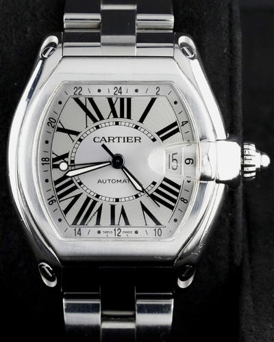 2005 Cartier Roadster XL 42MM Silver Dial Steel Bracelet (2722)