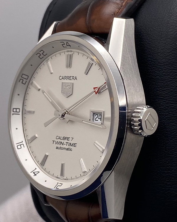 2015 TAG Heuer Carrera Calibre 7 41MM Strap Steel Grey Dial 