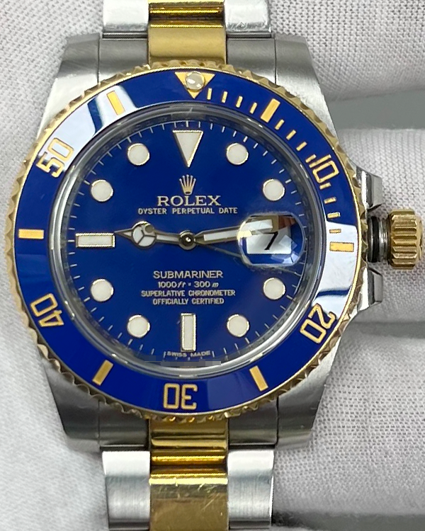 2013 Rolex Submariner Date "Bluesy" 40MM Blue Dial Two-Tone Bracelet (116613LB)