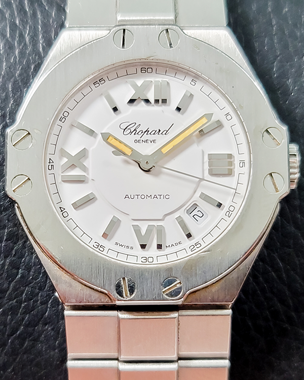 Chopard St. Moritz 31MM White Dial Steel Bracelet (8319)