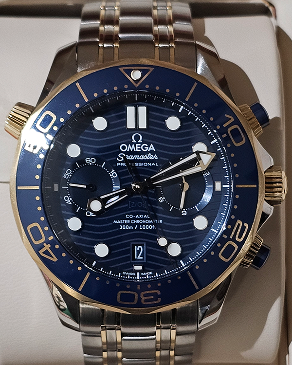 Omega Seamaster Diver 300M 44MM Blue Dial Two-Tone Bracelet(210.20.44.51.03.001)