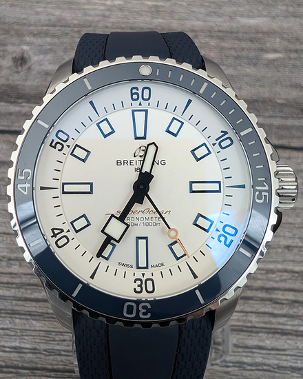 2020 Breitling Superocean 42MM White Dial Rubber Strap (A17375E71G1S1)