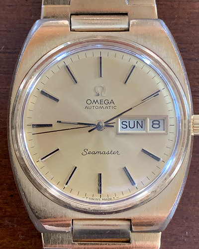 Omega Seamaster Automatic Vintage 35MM Off-White Dial Steel Bracelet (166.0216)