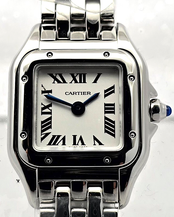 2024 Cartier Panthère De Cartier Mini 25MM Quartz Silver Dial Steel Bracelet (WSPN0012)