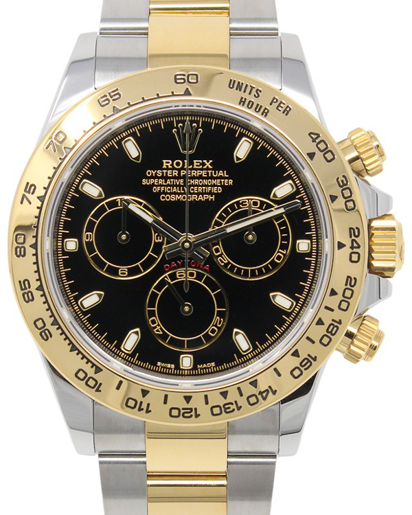 2023 Rolex Cosmograph Daytona 40MM Black Dial Two-Tone Oyster Bracelet (116503)