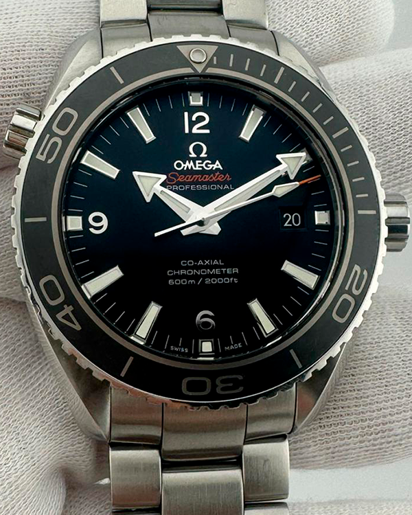 2017 Omega Seamaster Planet Ocean 600m 45.5MM Black Dial Steel Bracelet (232.30.46.21.01.001)