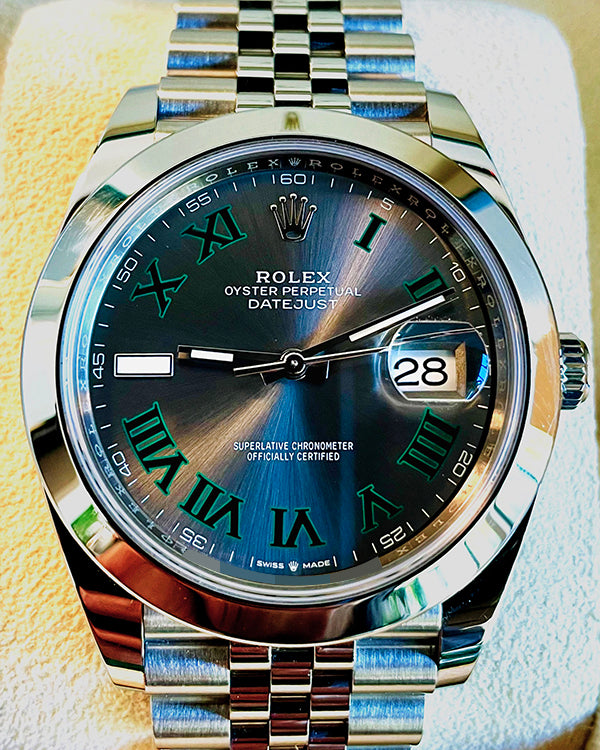 2024 Rolex Datejust "Wimbledon" 41MM Slate Dial Jubilee Bracelet (126300)