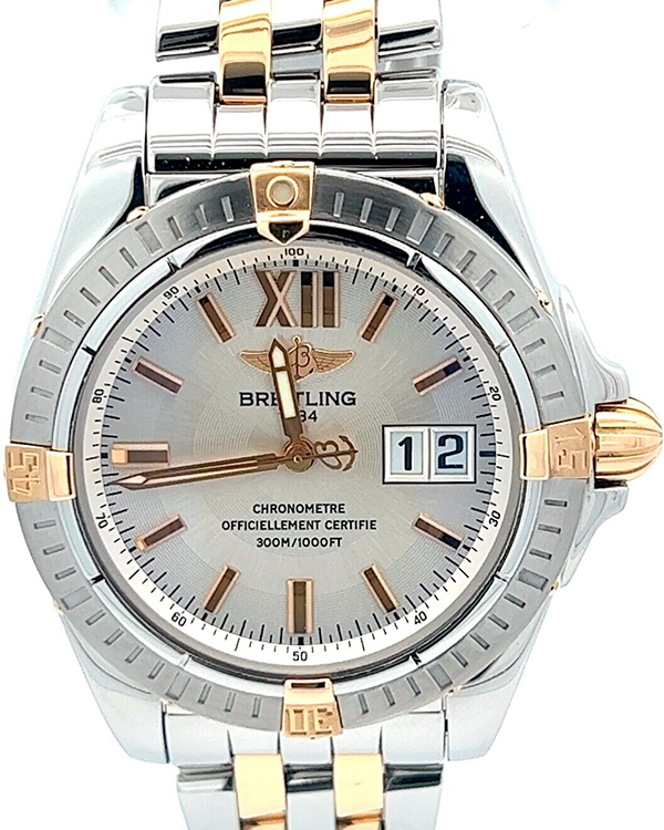 Breitling Cockpit 41MM Silver Dial Two-Tone Bracelet (B49350)