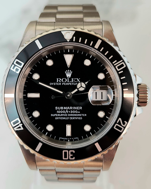 Rolex Submariner Date 40MM Steel Black Dial (16610)