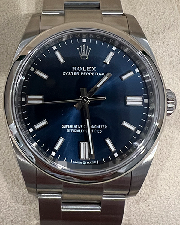 2023 Rolex Oyster Perpetual 36MM Bright Blue Oystersteel Bracelet (126000)