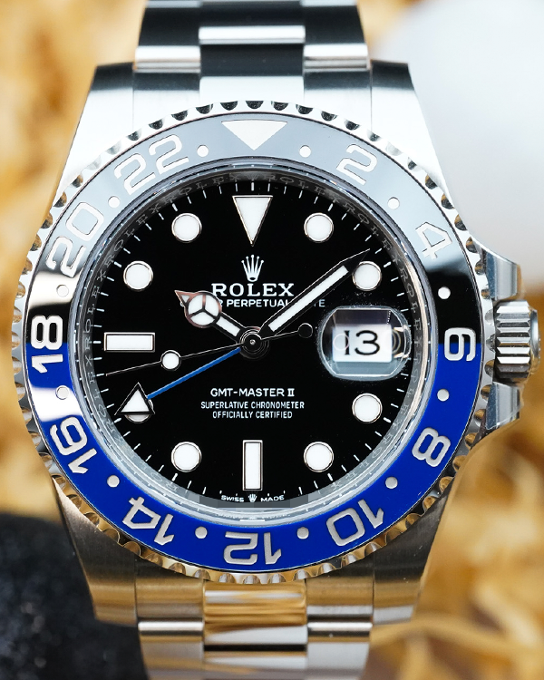 2024 Rolex GMT-Master II "Batman" 40MM Black Dial Oyster Bracelet (126710BLNR)