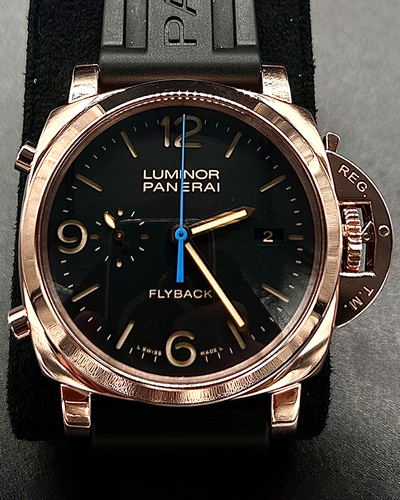 2019 Panerai Luminor 1950 3 Days Chrono Flyback L.E. 44MM Black Dial Rubber Strap (PAM00525)