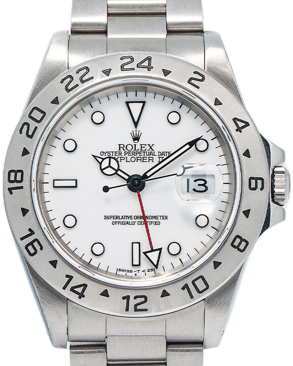 Rolex Explorer II "Polar" 40MM White Dial Steel Bracelet (16570)