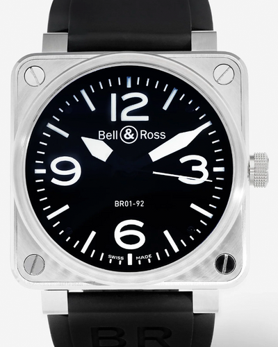 Bell & Ross BR 03-92 Diver 46MM Black Dial Rubber Strap (BR0192-BL-ST)