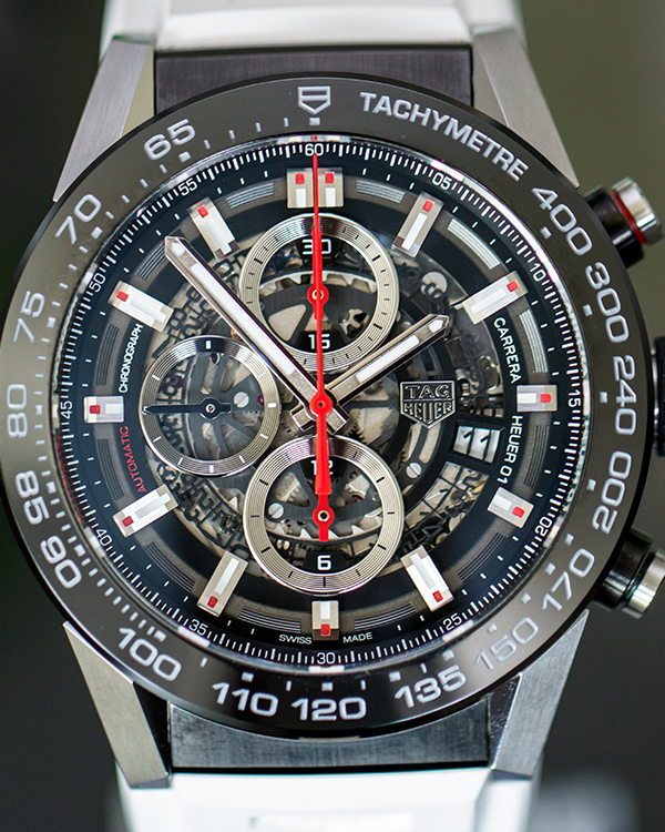 2018 Tag Heuer Carrera 45MM Steel Skeleton Dial (CAR2A1Z-0)