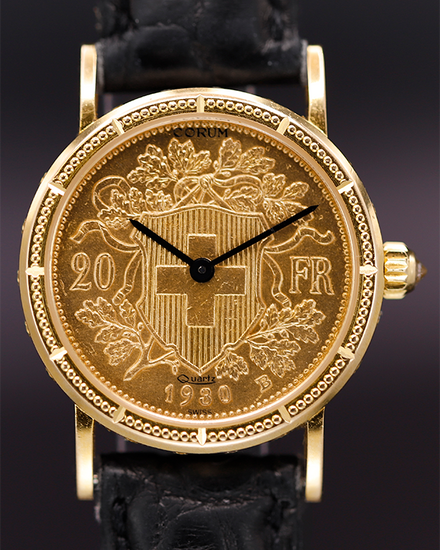 Corum Twenty Swiss Franc 1930 Coin 24.5MM Yellow Gold Dial 1930