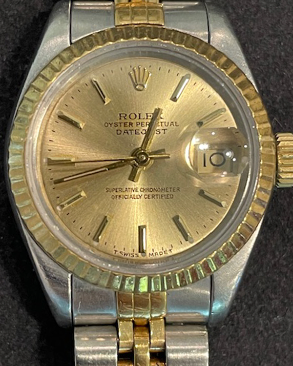 Rolex Lady-Datejust 26MM Champagne Dial Two-Tone Jubilee Bracelet (69173)