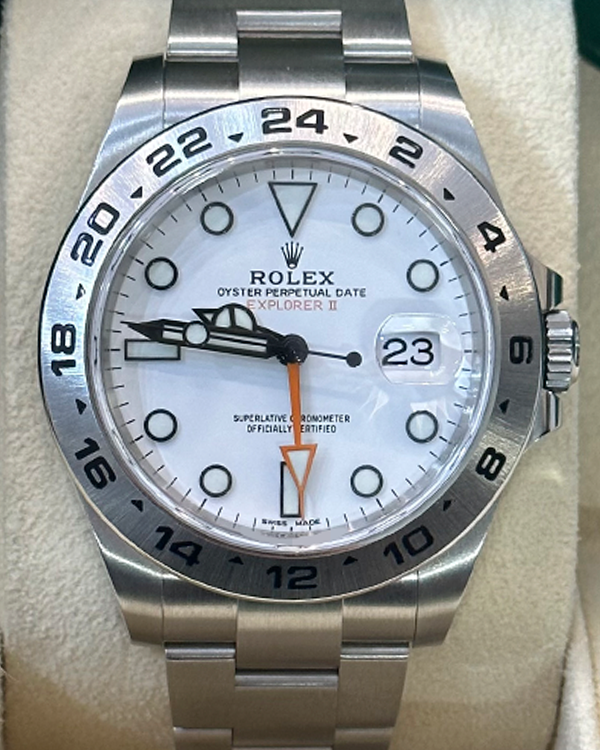 2017 Rolex Explorer II 42MM Steel Polar White Dial (216570)