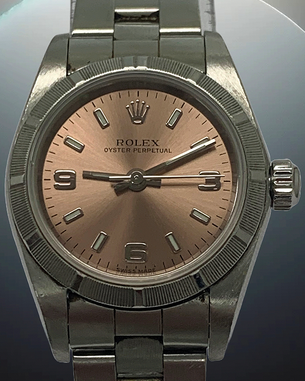 Rolex Oyster Perpetual 24MM Salmon Dial Oyster Bracelet (76030)