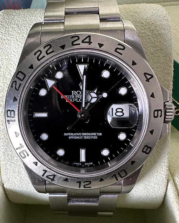 Rolex Explorer II 40MM Black Dial Oyster Bracelet (16570)